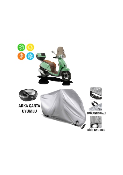 Rks Ltr 125 Branda Motosiklet Brandası Arka Çanta Bağlantı,kilit Uyumlu