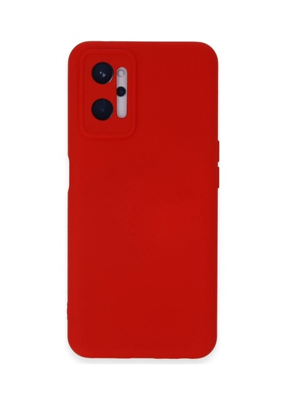 Realme 9i 4g Kılıf Nano İçi Kadife Silikon - Kırmızı -
