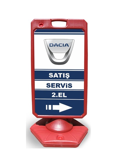 Dacia     Reklam ve Yönlendirme Uyari Dubasi A Tabela Kırmızı
