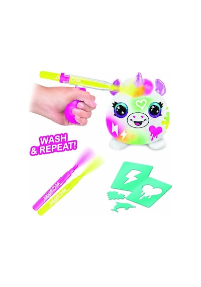 45521 Sun-cnl-hobi Set Aırbrush Plush Mystery Mını Plush Neon Serıes 2