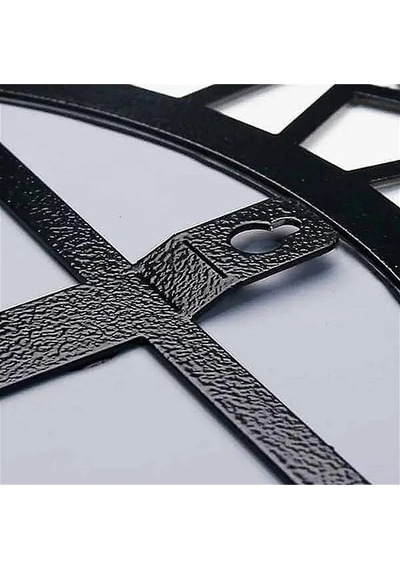 Favdecor Modern Metal Dekoratif Duvar Aynası Siyah