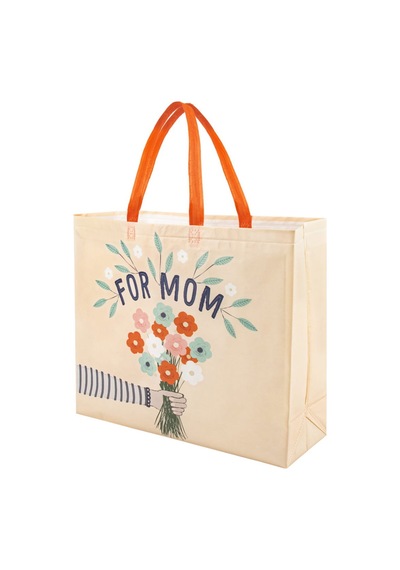 Living Anneler Günü Temalı Alışveriş Çantası - Bej - 55 Cm Çok Renkli