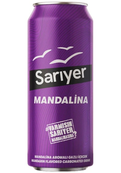 Sarıyer Mandalina Aromalı Gazoz 330 Ml X 24 Adet