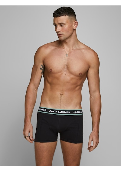 Jack & Jones Flower Trunks 3 Pack Noos Erkek Siyah Boxer 12171253-0 Siyah