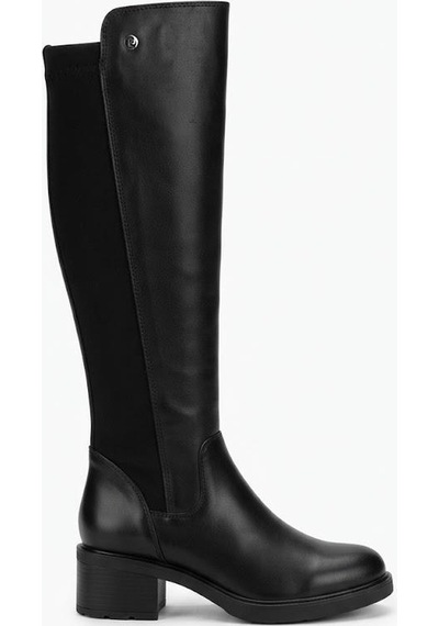Pierre Cardin 56090 Arkası Strej 5 Cm Topuk Yüksekliği Kaymaz Taban Kadın Çizme Siyah