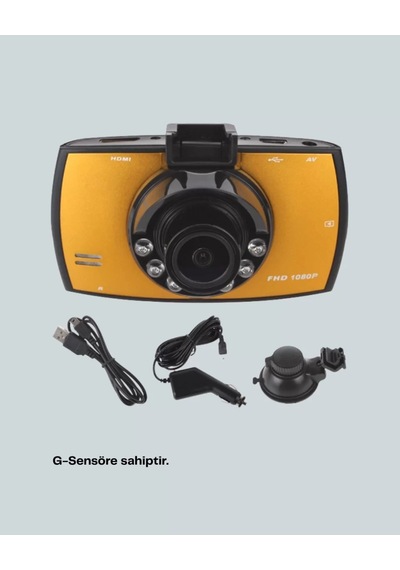 Home Araç İçi Hd Dvr Kamera G Sensor Ve Hareket Algılama Özellikli