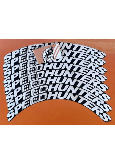 Speedhunters Motorsiklet Ve Otomobil Araç Lastik Yazısı 2.5 Cm 8 Adet Yapıştırıcı Arma Sticker