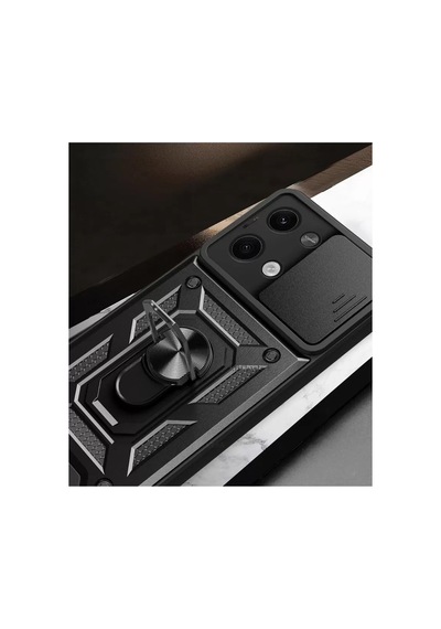 Poco X6 Kılıf Pars Lens Yüzüklü Silikon - Kırmızı Bzsxx00 1