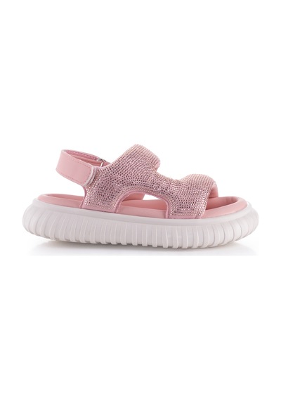 Kız Çocuk Taşlı Rahat Sandalet 26y846 Pembe