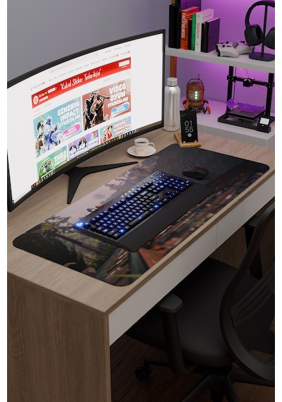 Life İs Strange Kaymaz Dikişli Kauçuk Oyuncu Mousepad V2 - 90x40 Xxl Gaming Mouse Pad Fare Altlığı