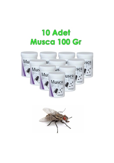 10 Adet Musca 100 Gram Granül Karasinek Uzun Süre Etkili Kaılıcı Pire Kara Sinek Sivrisinek