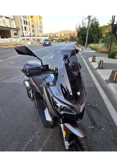Motocam Rks Reale 125 Ön Cam 2023-2026 Model 55cm Füme Renkli 4mm Kısa Spor Cam