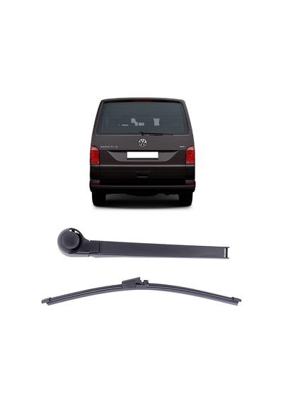 Vw Caravelle T6 2016-2024 Uyumlu Arka Cam Silecek Kolu Ve Süpürgesi Takım 7e0955707b