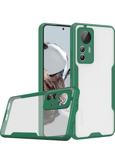 Xiaomi Mi 12t Kılıf Kamera Korumalı Arkası Mat Platin Silikon Kılıf