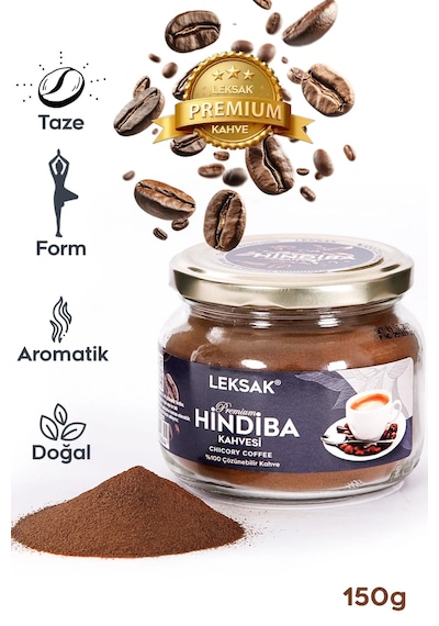 Leksak Hindiba Kahvesi 150gr. Premium Taze Öğütülmüş Doğal Cam Kavanoz'da 60 Kullanım 1 Ay Form & Keyif. Granül