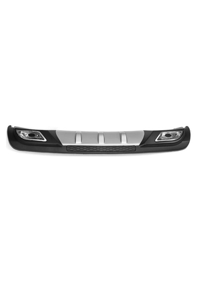 Chevrolet Cruze 2009-2014 Uyumlu Abs Plastik Arka Tampon Difüzör Siyah Gri