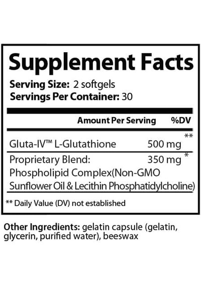 Research Labs Liposomal Glutathione Phosphatidylcholine 60 Softgels
