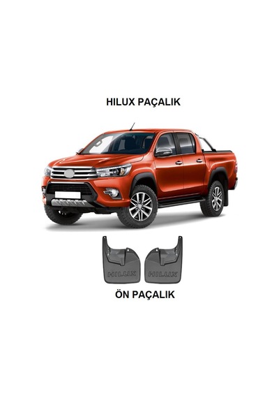 Toyota Uyumlu Hilux 2015-2021 Paçalık Tozluk 2 Parça Ön Takım