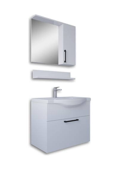 Teta Home Eko 65 Cm Mdf Banyo Dolabı Seti Beyaz