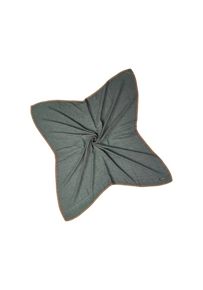 Mim Eşarp Mısırlı Eşarpları Biyeli Müslin Düz Renk Eşarp 100x100cm Füme