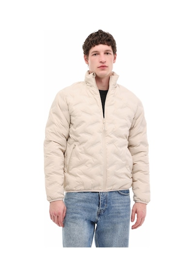 Jack & Jones Jcowın Quılted Collar Jac Taş Rengi Erkek Mont 000000000102267064 Gri