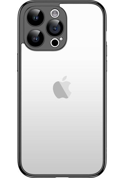 Apple Uyumlu iPhone 15 Pro Zore Kamera Korumalı Bontez Bumper-siyah Siyah Siyah
