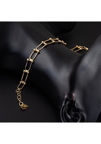 Tiffany 14 Ayar Taşsız Altın Bileklik 14VRBL24 Sarı Altın