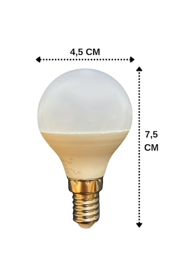 10 Adet Osaka 7w 50w Beyaz Işık E14 Duylu İnce Duy Led Mini Ampul