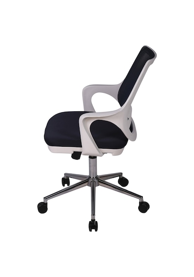 Ofisbazaar Buya Beyaz Fileli Çalışma Koltuğu Ergonomik Şef Ve Toplantı Koltuğu Siyah Fileli Siyah