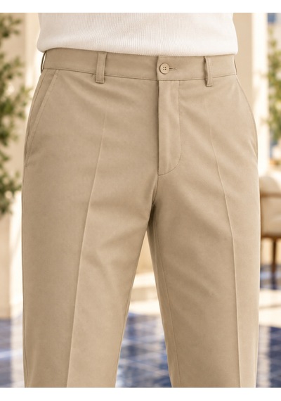 Danger Erkek Comfort Fit Dokulu Chino Pantolon Bej 0173dngr