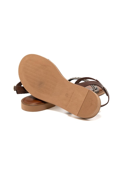148 Brown Sandalet Kadın 21008 Myconian 2025 Greek Sandal Kahverengi
