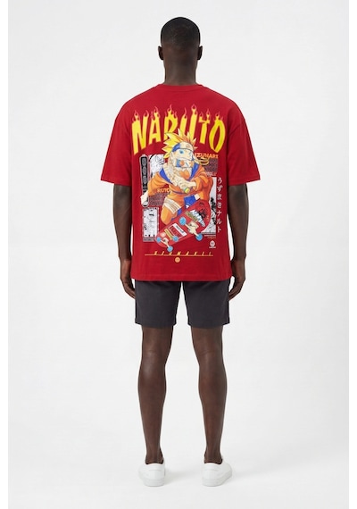 Blow Up Future Gen Naruto Oversize Erkek T-shirt 141424 Kırmızı