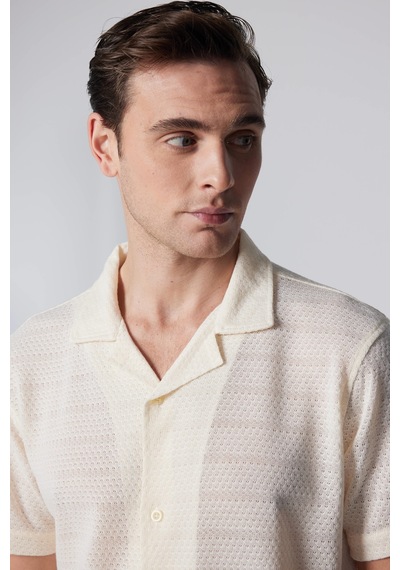 Tudors Slim Fit Kısa Kollu Dar Kesim Apaj Yaka Örme Kumaş Yazlık Beyaz Erkek Gömlek-31158-beyaz Beyaz Tudors Slim Fit Kısa Kollu Dar Kesim Apaj Yaka Örme Kumaş Yazlık Beyaz Erkek Gömlek-31158-beyaz Beyaz