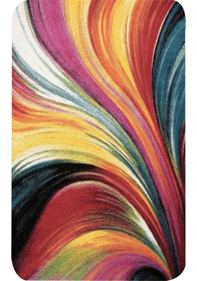 Rovigo Home Baskılı Kaymaz Taban 2 Li Banyo Paspas Takım Rvg5085-100X60-60X50 Çok Renkli
