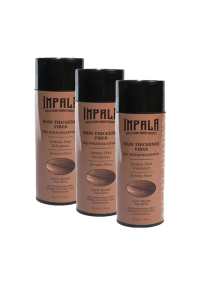 Impala Saç Dolgunlaştırıcı Toz Açık Kahve 50 Gr 3 Paketi