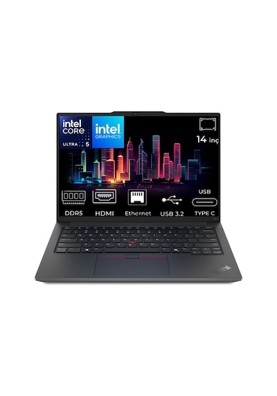 Lenovo ThinkPad E14 Gen 6 21M7002PTX-016 Ultra 5 125U 64 GB 2 TB SSD 14" Dos Dizüstü Bilgisayar