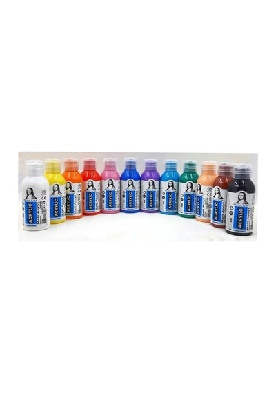 Südor Monalisa Akrilik Boya Seti, 12 Renk, 110 Ml, Ana Renkler
