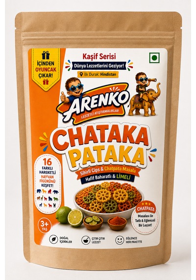 Arenko Chataka Pataka Chatpata Masalalı Sihirli Cips Seti Süpriz Oyuncaklı