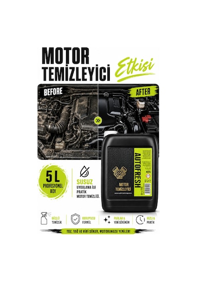 Araç Susuz Motor Yağ Kir Temizleyici Ve Parlatıcı 5lt - Sünger