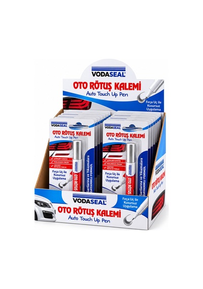 Diyarı  Metalik Gümüş Oto Rötuş Kalemi Fırça Uçlu 5 Ml 12'li Paket Kp-13-4563