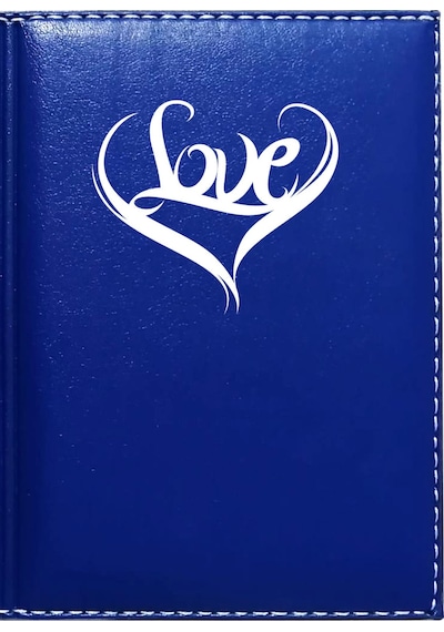 Promosyon Denizi I Love You 7 Görselli Lacivert Ruhsat Kabı