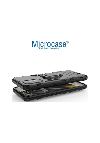 Microcase Realme Gt 5G Batman Yüzüklü Armor Kilif - Siyah 538236247