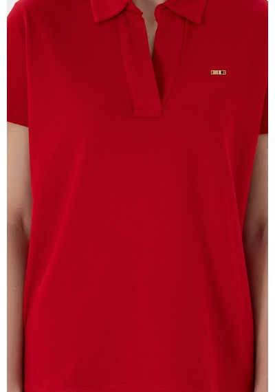 U.S. Polo Assn. Kadın Kırmızı Basic Polo Yaka Tişört 50305700-VR030 U.S. Polo Assn. Kadın Kırmızı Basic Polo Yaka Tişört 50305700-VR030