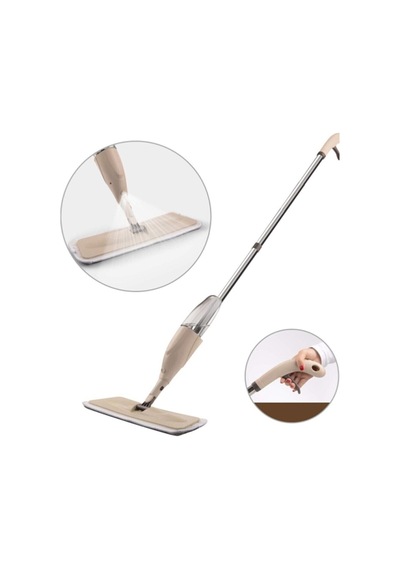 Zariff Home Su Püskürtmeli Sprey Mop Paspas Beyaz-Kırmızı