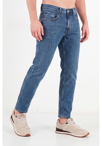 Buratti Pamuklu Normal Bel Boru Paça Jeans Erkek Kot Pantolon 5901f05mılano Mavi