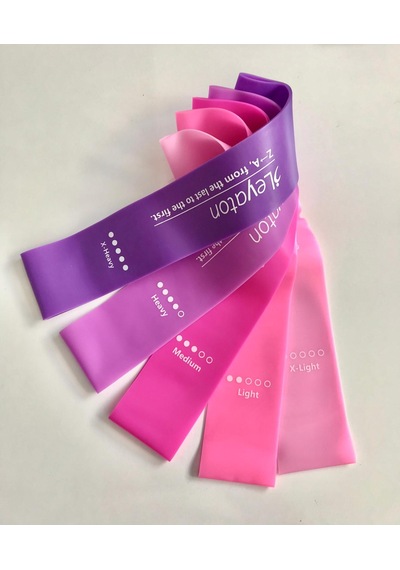 Leyaton Latex Aerobik Bandı 5'li Set New Color Özel Çantalı