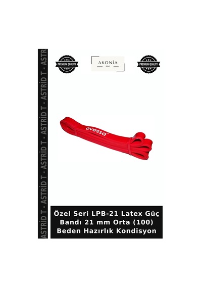 Özel Seri Lpb-21 Latex Güç Bandı 21 Mm Orta 100 Beden Hazırlık Kondisyon Çok Renkli