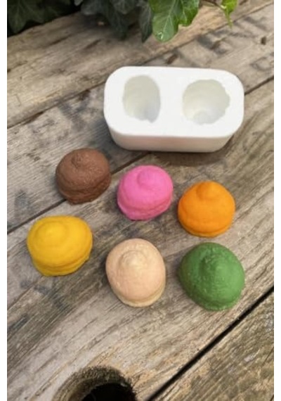 Ikili Mum Kalıbı Silikon Çok Renkli