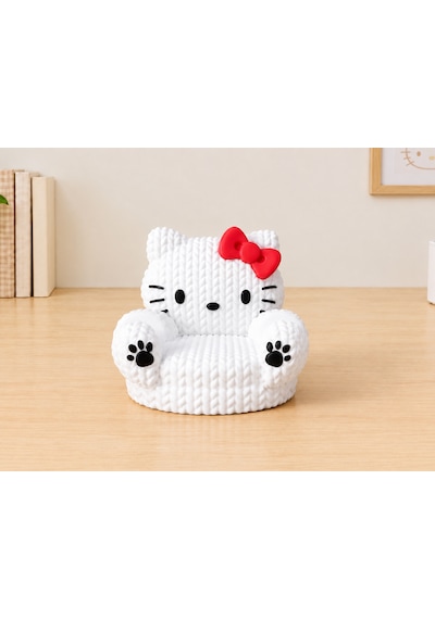 Hello Kitty Tasarımlı Telefon Tutucu Beyaz