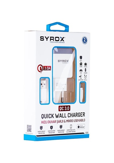 Syrox Note 4-5 - S6-S7 Quıck Charging Set - 3.0 MaH Micro - USB 3.0